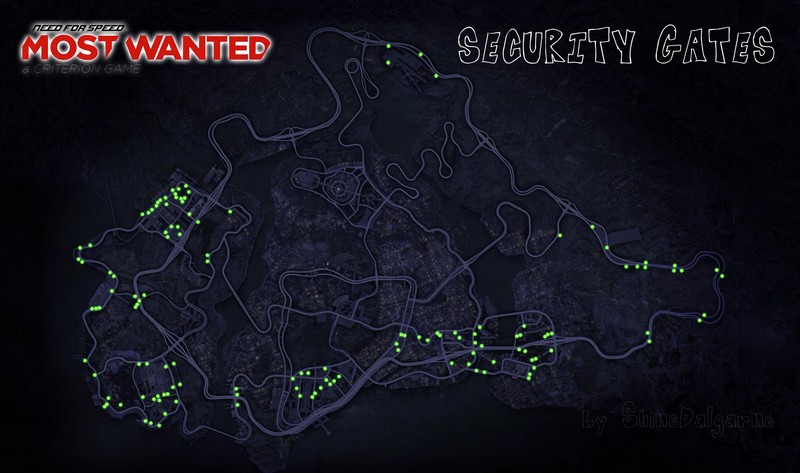 map des grilles most wanted